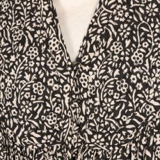 画像10: maison de soil　80'S COTTON FLOWER BLOCK PRINT V-NECK NO/SL DRESS　2色 (10)