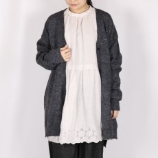 画像20: SOIL  7GG 1PLY SHETLAND WOOL/LINEN V-NECK CARDIGAN  3色 (20)