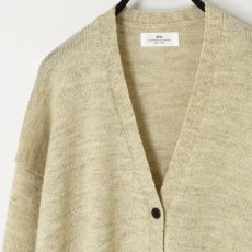 画像27: SOIL  7GG 1PLY SHETLAND WOOL/LINEN V-NECK CARDIGAN  3色 (27)