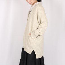 画像3: SOIL  7GG 1PLY SHETLAND WOOL/LINEN V-NECK CARDIGAN  3色 (3)