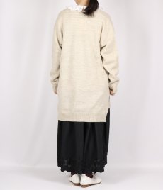 画像7: SOIL  7GG 1PLY SHETLAND WOOL/LINEN V-NECK CARDIGAN  3色 (7)