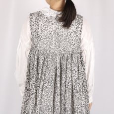 画像18: maison de soil　80'S COTTON FLOWER BLOCK PRINT V-NECK NO/SL DRESS　2色 (18)