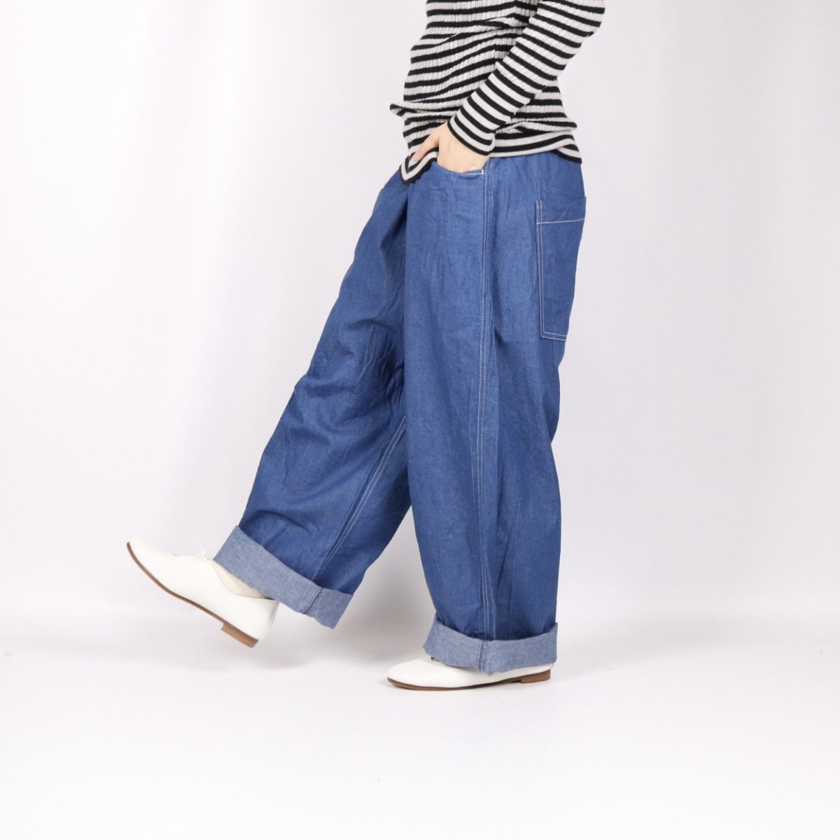 画像10: NARU 8オンスムラデニムノッポパンツ　6色 (10)