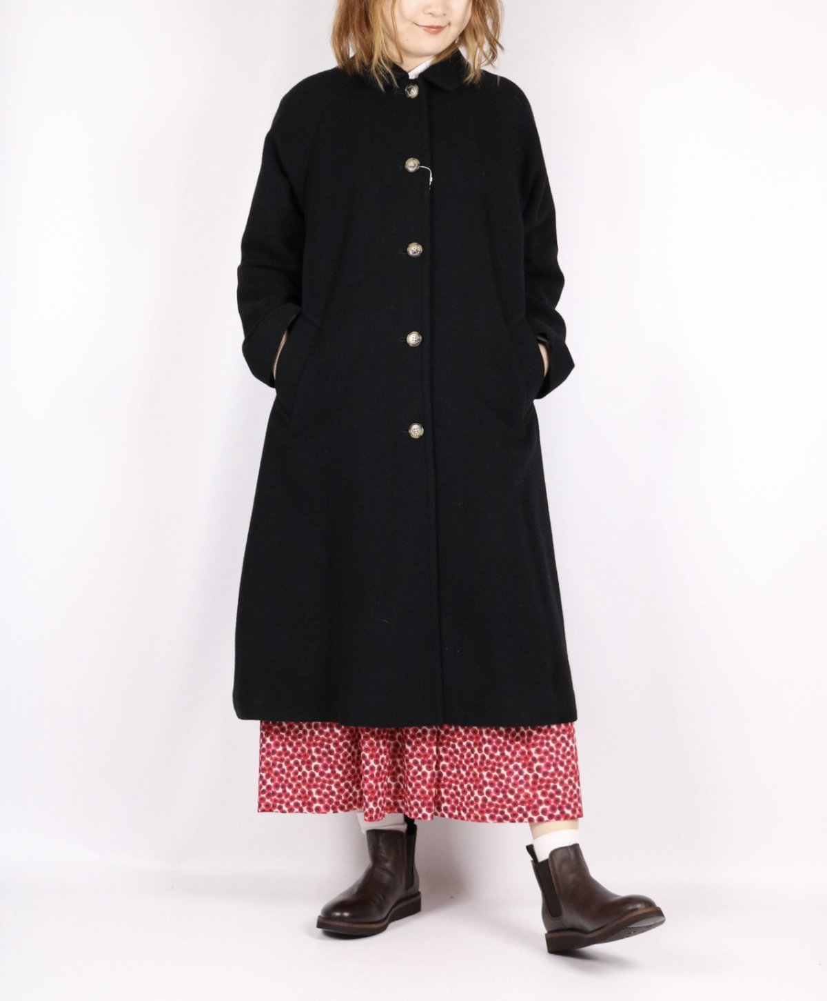 画像1: Vent d'ouest par Le minor　RESCWOOL モッサコート　ブラック (1)