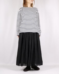 画像12: M.B.L. REGULAR STRIPE L/SL DROP SHOULDER BASQUE SHIRT 2色 (12)