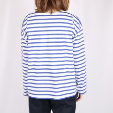 画像3: M.B.L. REGULAR STRIPE L/SL DROP SHOULDER BASQUE SHIRT 2色 (3)