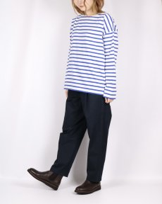 画像5: M.B.L. REGULAR STRIPE L/SL DROP SHOULDER BASQUE SHIRT 2色 (5)