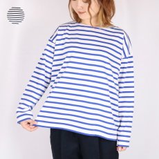 画像1: M.B.L. REGULAR STRIPE L/SL DROP SHOULDER BASQUE SHIRT 2色 (1)