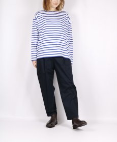 画像4: M.B.L. REGULAR STRIPE L/SL DROP SHOULDER BASQUE SHIRT 2色 (4)