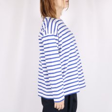 画像2: M.B.L. REGULAR STRIPE L/SL DROP SHOULDER BASQUE SHIRT 2色 (2)