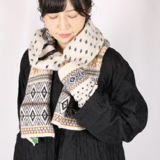 画像3: GLEN GORDON　LAMBSWOOL SNOW JACQUARD MITTON　2色 (3)