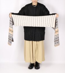 画像6: GLEN GORDON　LAMBSWOOL SNOW JACQUARD SCARF (6)