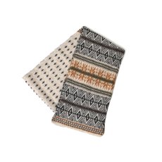 画像8: GLEN GORDON　LAMBSWOOL SNOW JACQUARD SCARF (8)