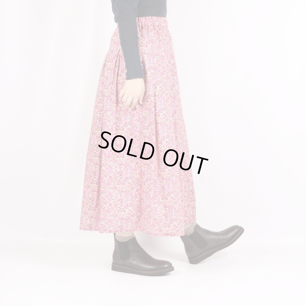 画像6: 30%OFF SALE！　Vent d’ouest　リバティ タナローン タックスカート　アリエッティ・バイオレット  (6)
