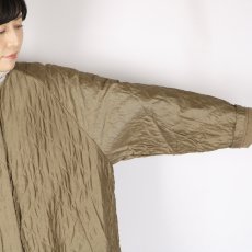 画像12: maison de soil QUILTED HAND WOVEN COTTON SILK PLAIN C-NECK RAGLAN HALF COAT 2色 (12)