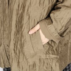 画像13: maison de soil QUILTED HAND WOVEN COTTON SILK PLAIN C-NECK RAGLAN HALF COAT 2色 (13)