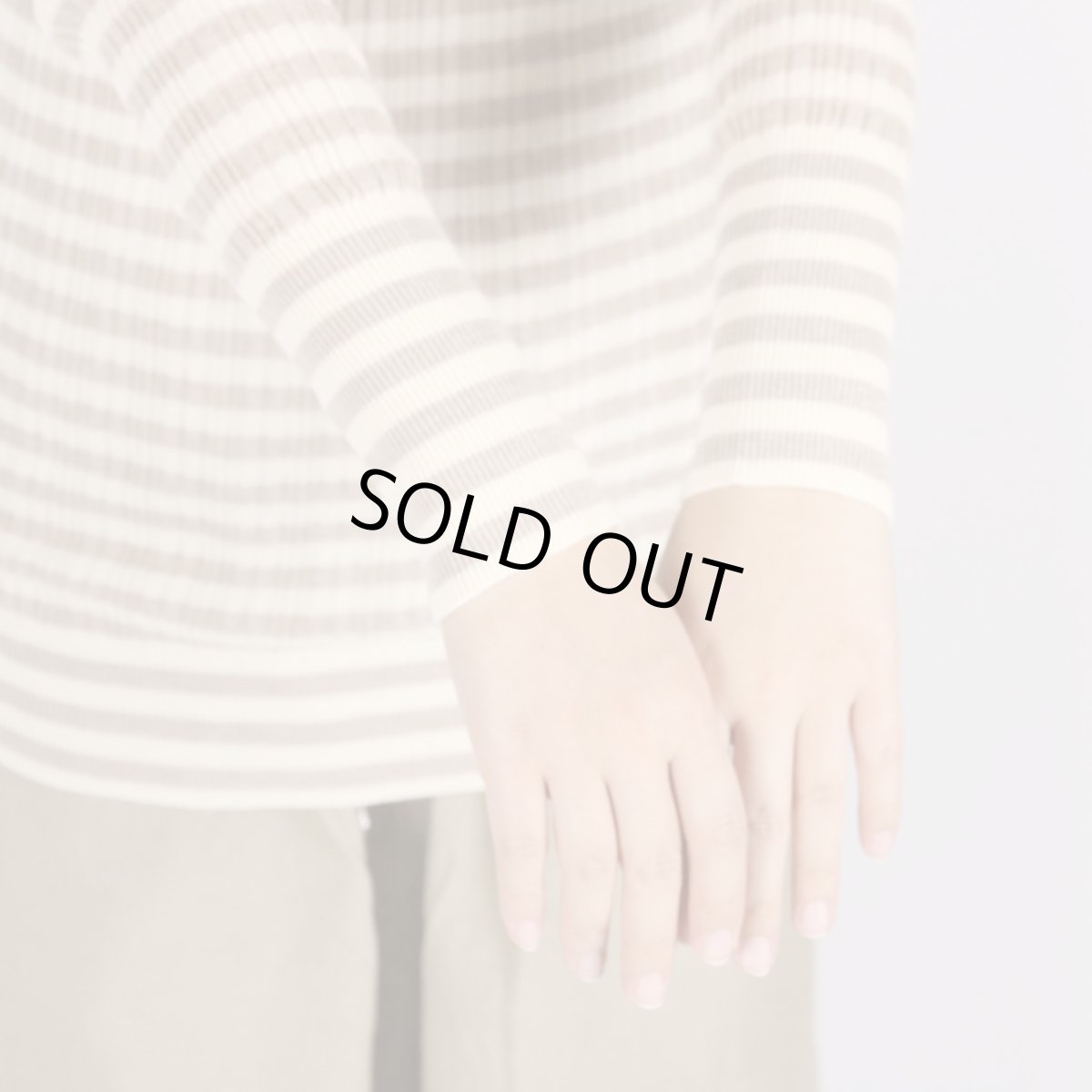 画像21: NARU　ランダムリブボーダークルーネックニット　2色 (21)