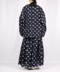 画像7: maison de soil PADDED SILK PRINT NO COLLAR DOUBLE JACKET 2色 (7)