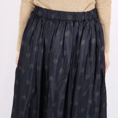 画像21: maison de soil  BANGALORE SILK DOT PRINT RAJASTHAN TUCK GATHERED SKIRT WITH LINING 2色 (21)