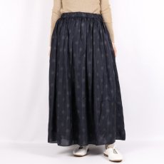 画像19: maison de soil  BANGALORE SILK DOT PRINT RAJASTHAN TUCK GATHERED SKIRT WITH LINING 2色 (19)