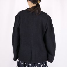 画像3: maison de soil WOOL/COTTON STAND COLLAR FLY FRONT JACKET (3)