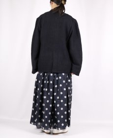 画像8: maison de soil WOOL/COTTON STAND COLLAR FLY FRONT JACKET (8)