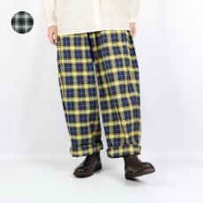 画像1: NARU ロイヤルタータン ノッポパンツ 2色 (1)