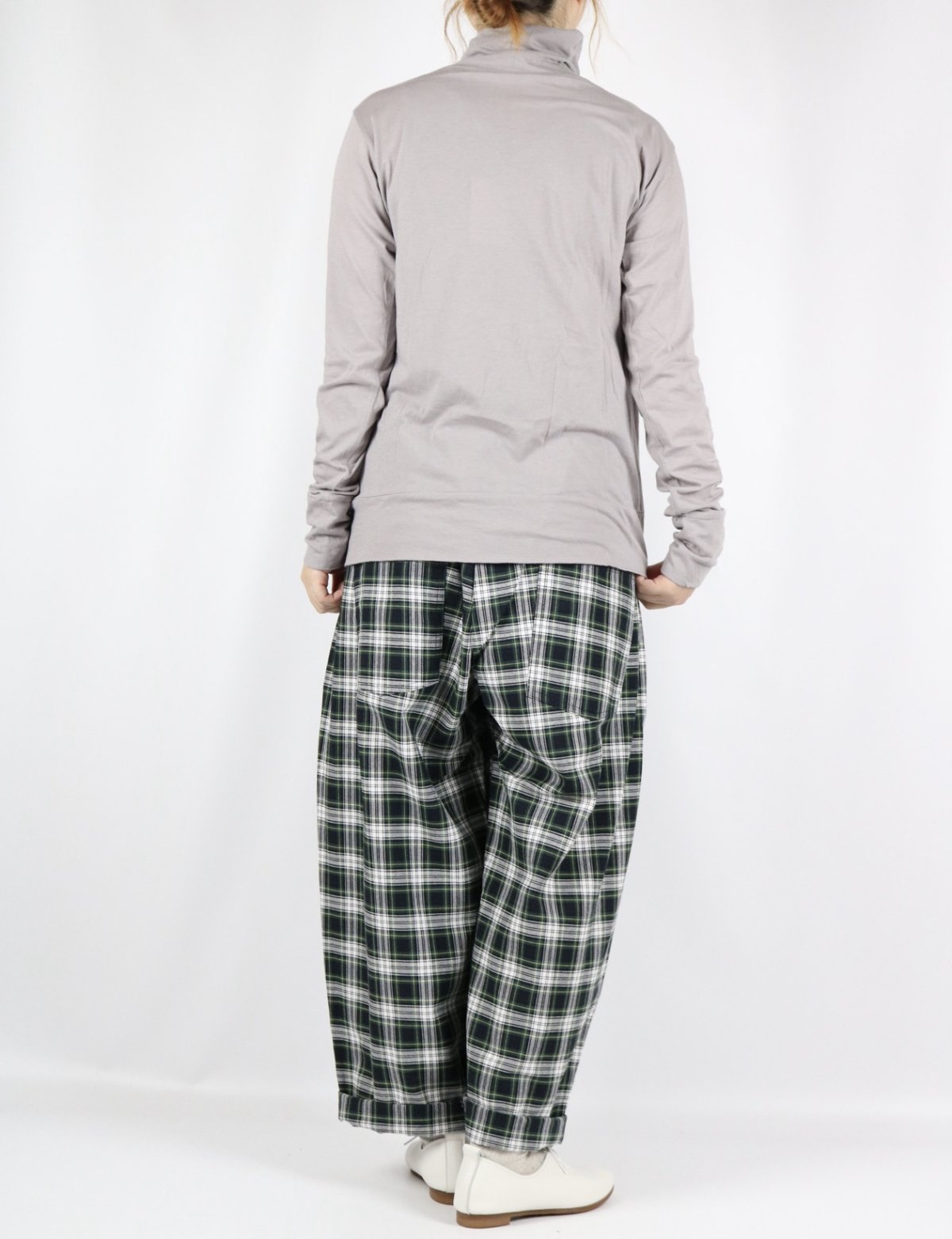 画像10: tumugu  フェザリーコットン天竺タートルネック長袖   7色 (10)