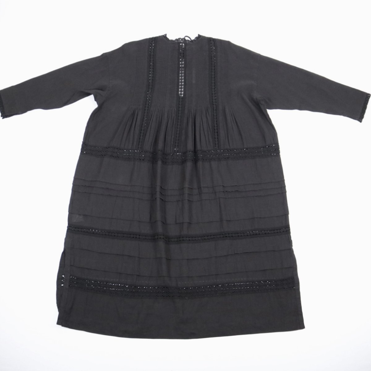 画像20: tumugu リネンコットンキャンバス　ワンピース 2色 (20)