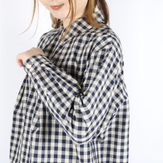 画像5: LUEUF  チェック バックボタン プルオーバー　GINGHAM BLUE (5)