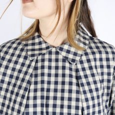 画像4: LUEUF  チェック バックボタン プルオーバー　GINGHAM BLUE (4)