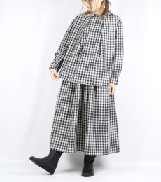 画像10: LUEUF  チェック バックボタン プルオーバー　GINGHAM BLUE (10)