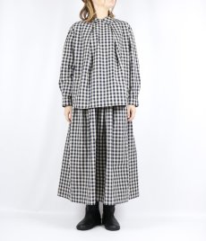 画像11: LUEUF  チェック バックボタン プルオーバー　GINGHAM BLUE (11)