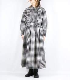 画像7: LUEUF  チェック タックスカート　GINGHAM BLUE (7)