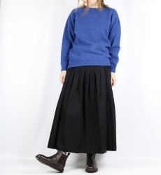 画像2: O'neil of Dublin COTTON TWILL LOW WAIST PLEATS WRAP SKIRT LENGTH 80cm (WITH PIN) (2)