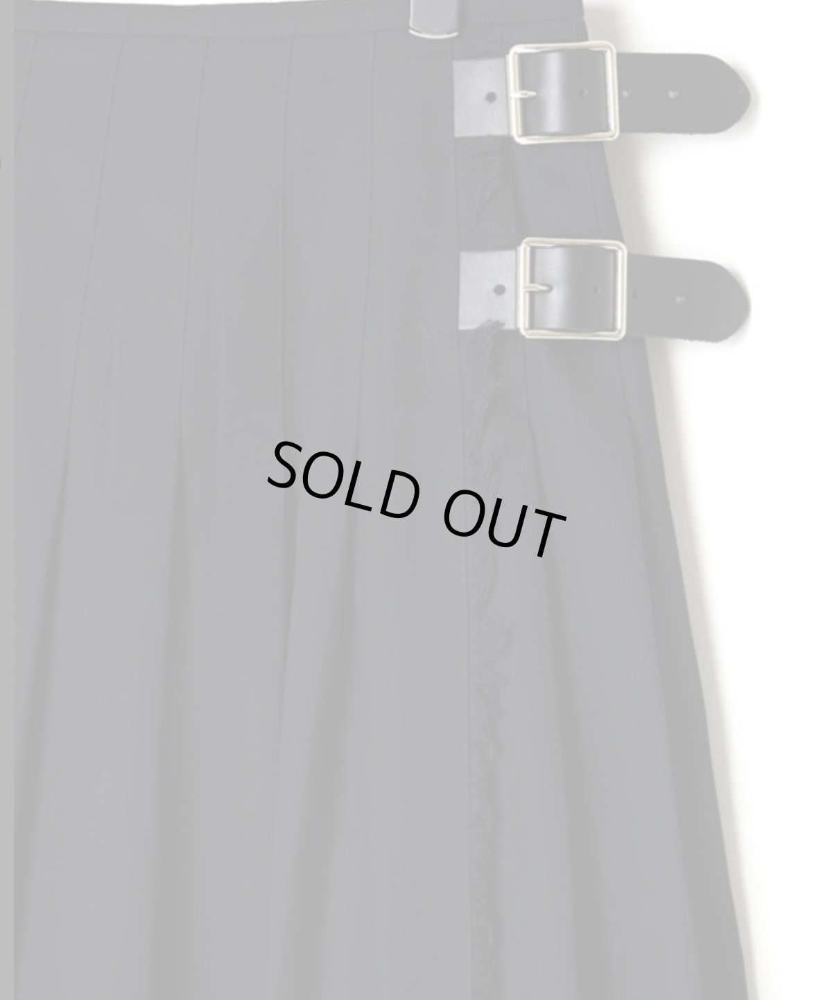 画像13: O'neil of Dublin COTTON TWILL LOW WAIST PLEATS WRAP SKIRT LENGTH 80cm (WITH PIN) (13)