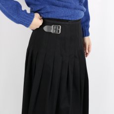 画像10: O'neil of Dublin COTTON TWILL LOW WAIST PLEATS WRAP SKIRT LENGTH 80cm (WITH PIN) (10)