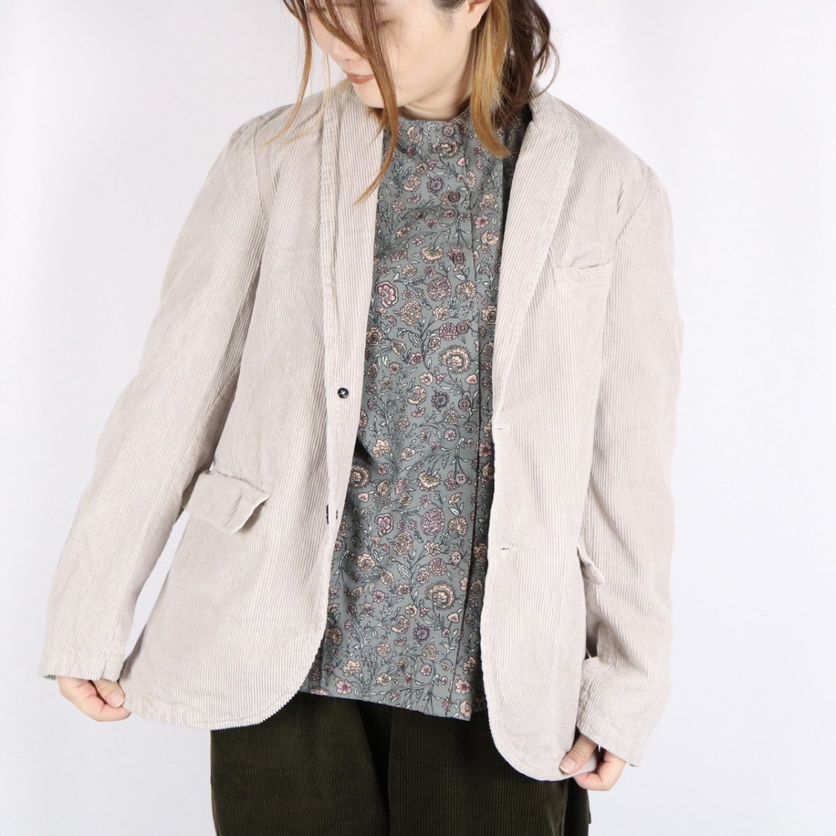 画像13: Vas-y Lentemen 9WALES CORDUROY/60'S ORGANIC CAMBRIC SIDE VENTS TAILORED JACET 3色 (13)