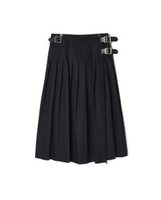 画像11: O'neil of Dublin COTTON TWILL LOW WAIST PLEATS WRAP SKIRT LENGTH 80cm (WITH PIN) (11)