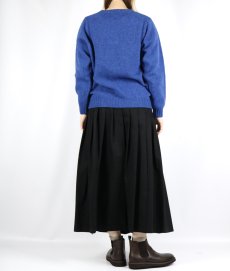 画像4: O'neil of Dublin COTTON TWILL LOW WAIST PLEATS WRAP SKIRT LENGTH 80cm (WITH PIN) (4)