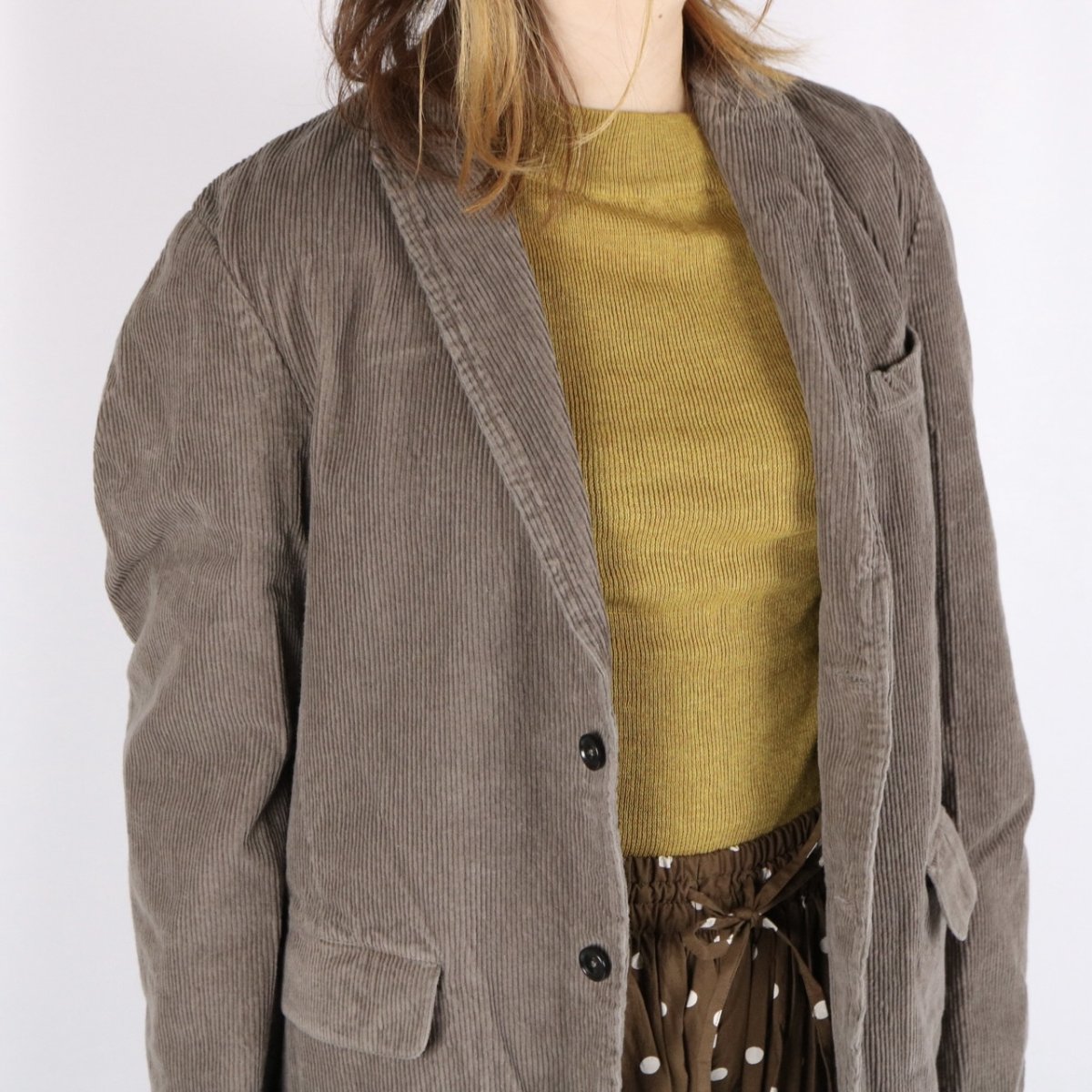 画像4: Vas-y Lentemen 9WALES CORDUROY/60'S ORGANIC CAMBRIC SIDE VENTS TAILORED JACET 3色 (4)