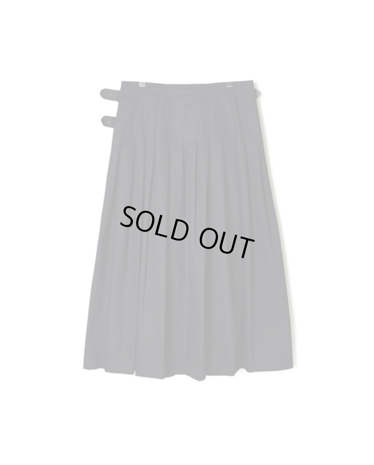 画像12: O'neil of Dublin COTTON TWILL LOW WAIST PLEATS WRAP SKIRT LENGTH 80cm (WITH PIN) (12)