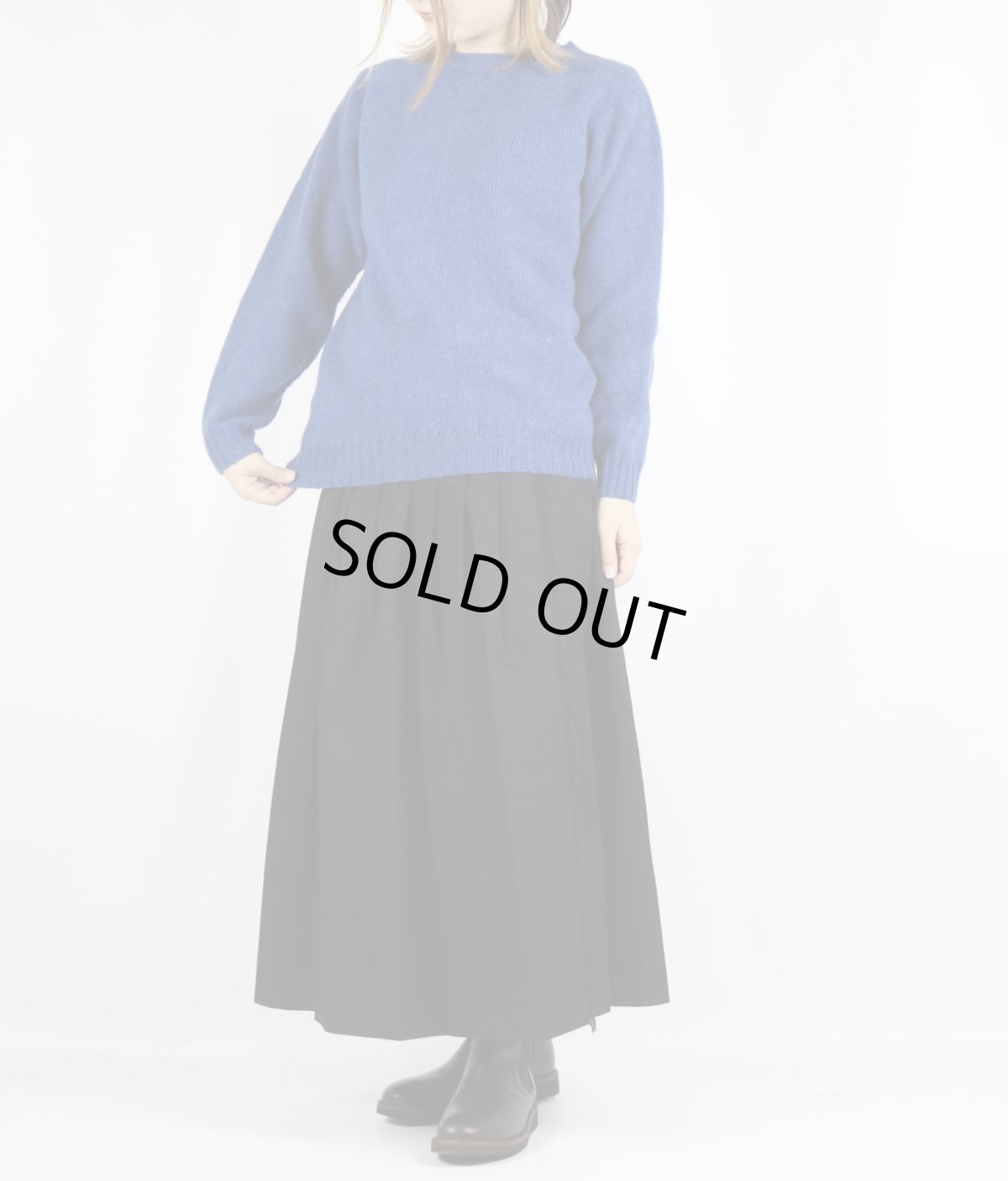 画像9: O'neil of Dublin COTTON TWILL LOW WAIST PLEATS WRAP SKIRT LENGTH 80cm (WITH PIN) (9)