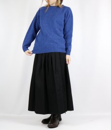 画像9: O'neil of Dublin COTTON TWILL LOW WAIST PLEATS WRAP SKIRT LENGTH 80cm (WITH PIN) (9)