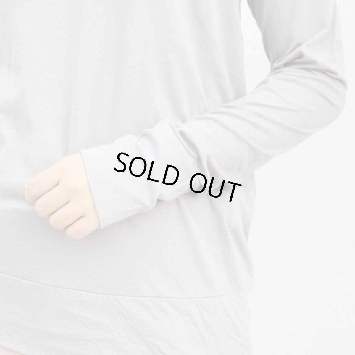 画像19: tumugu  フェザリーコットン天竺クルーネック長袖   7色 (19)