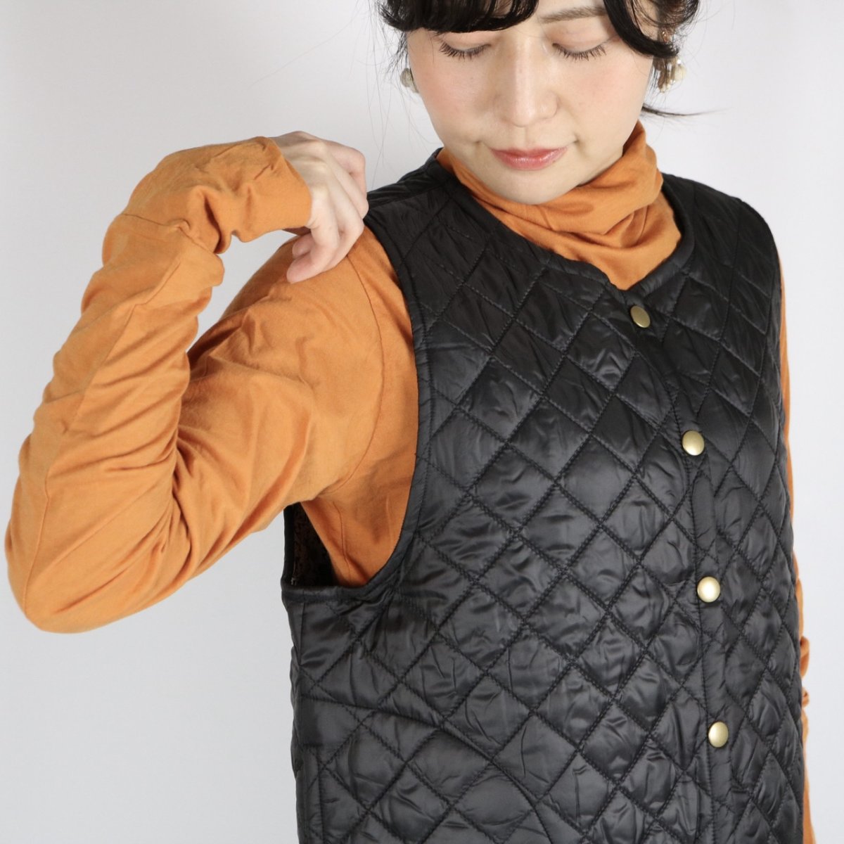 画像10: Vent d'ouest  軽量高密度タフタ×LIBERTYベスト 2色 (10)