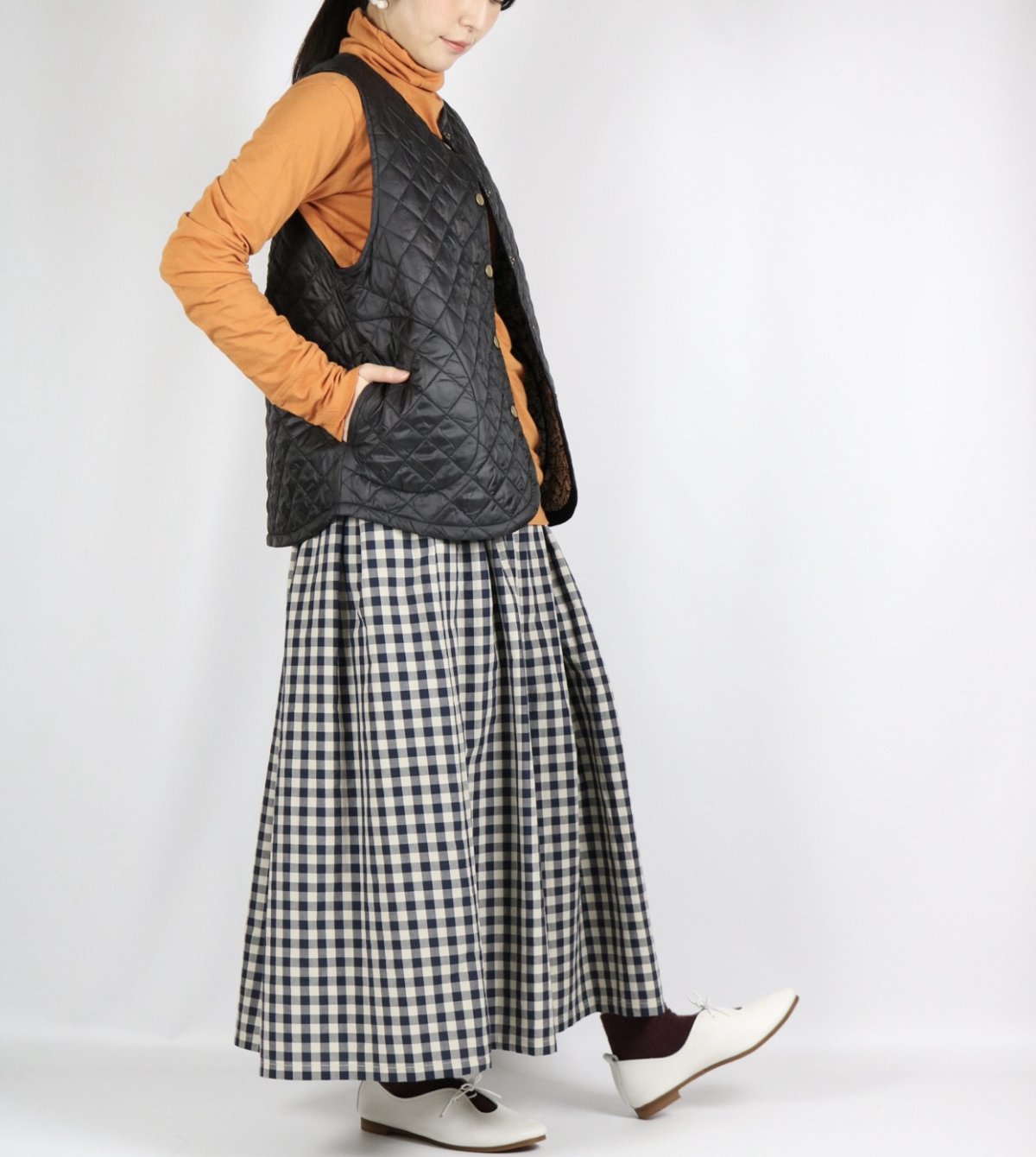 画像6: Vent d'ouest  軽量高密度タフタ×LIBERTYベスト 2色 (6)