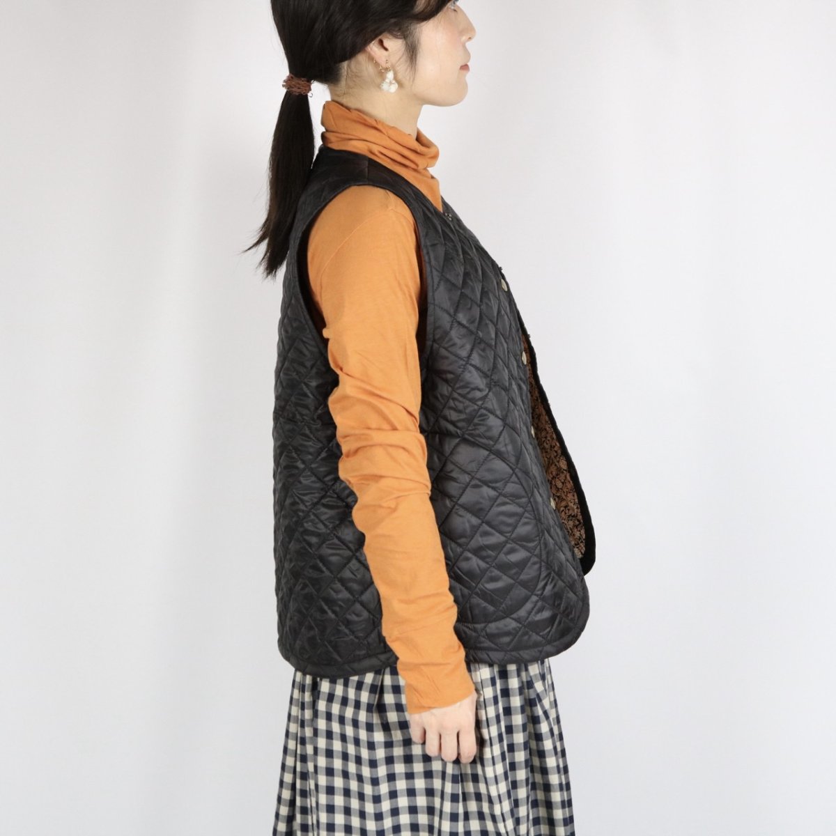 画像3: Vent d'ouest  軽量高密度タフタ×LIBERTYベスト 2色 (3)