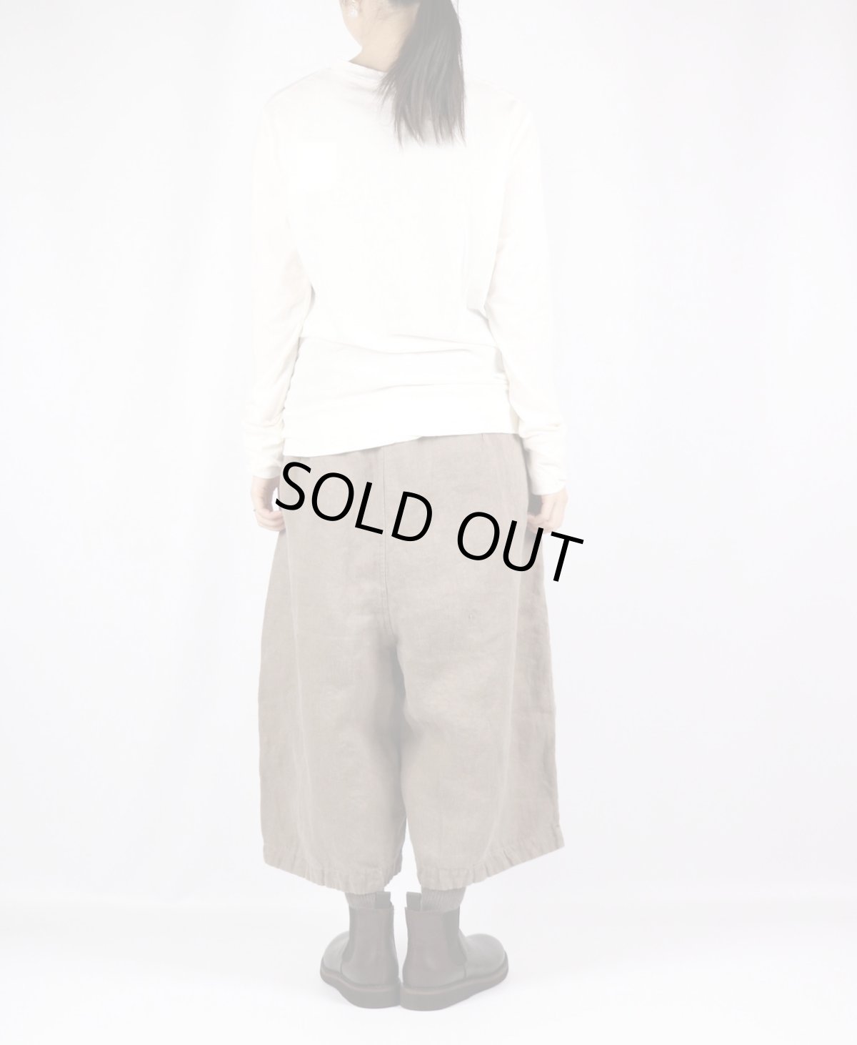 画像17: tumugu  フェザリーコットン天竺クルーネック長袖   7色 (17)