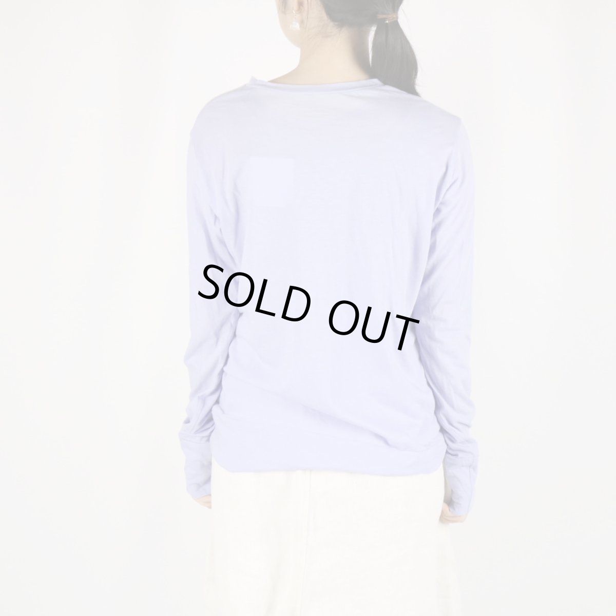 画像4: tumugu  フェザリーコットン天竺クルーネック長袖   7色 (4)